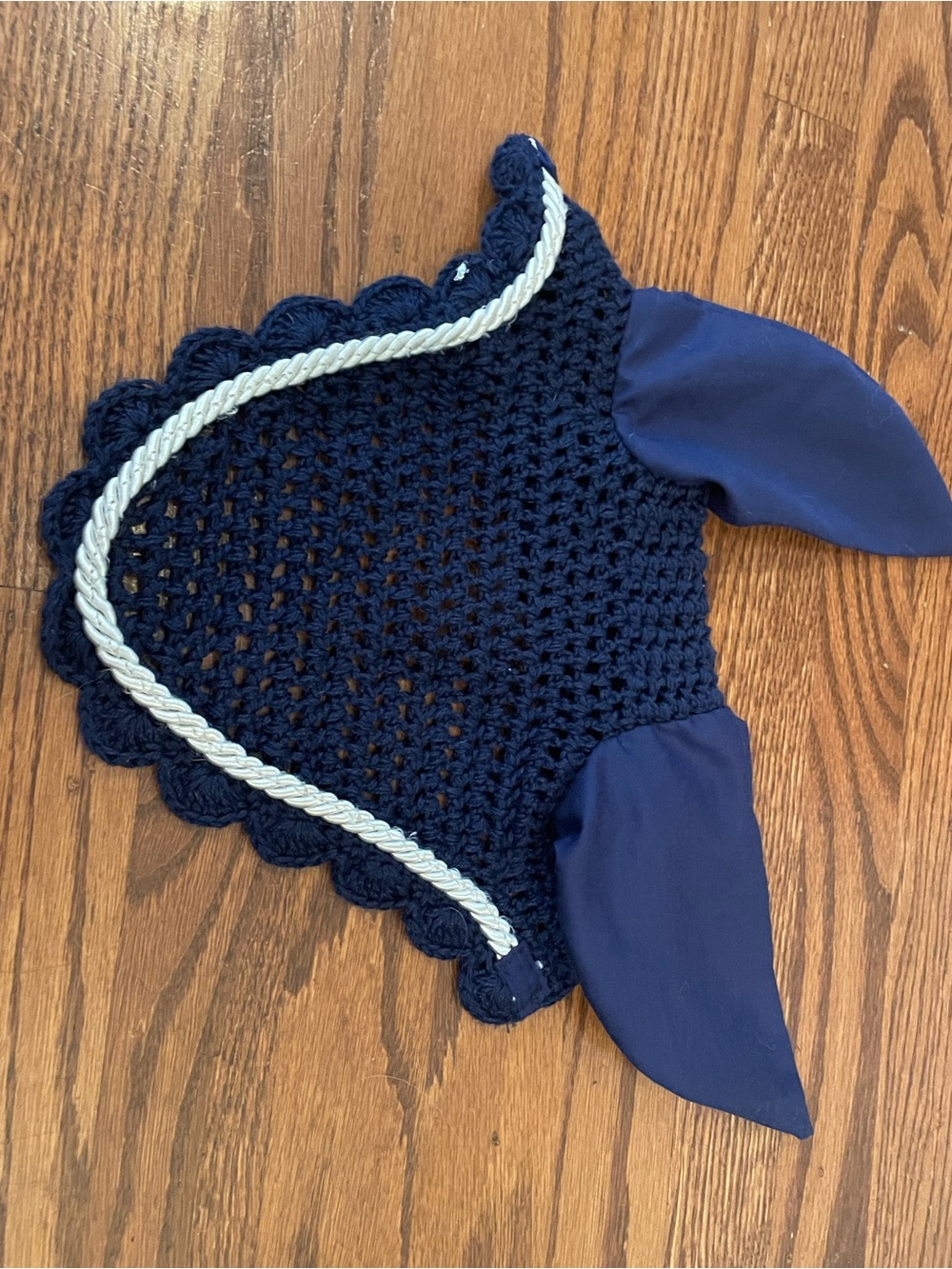 Navy Blue Ear Bonnet